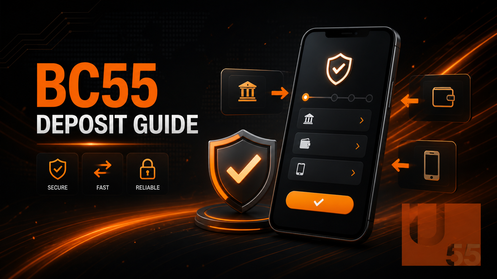BC55 secure deposit guide and payment options