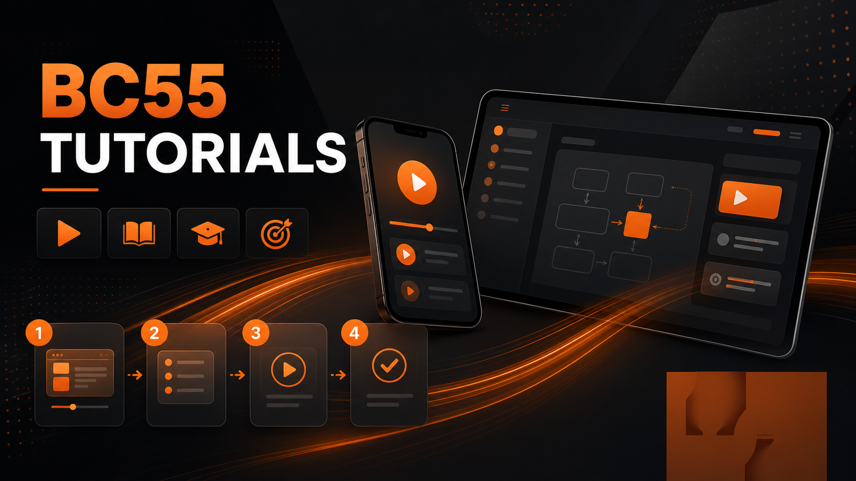 BC55 tutorials for mobile and desktop users