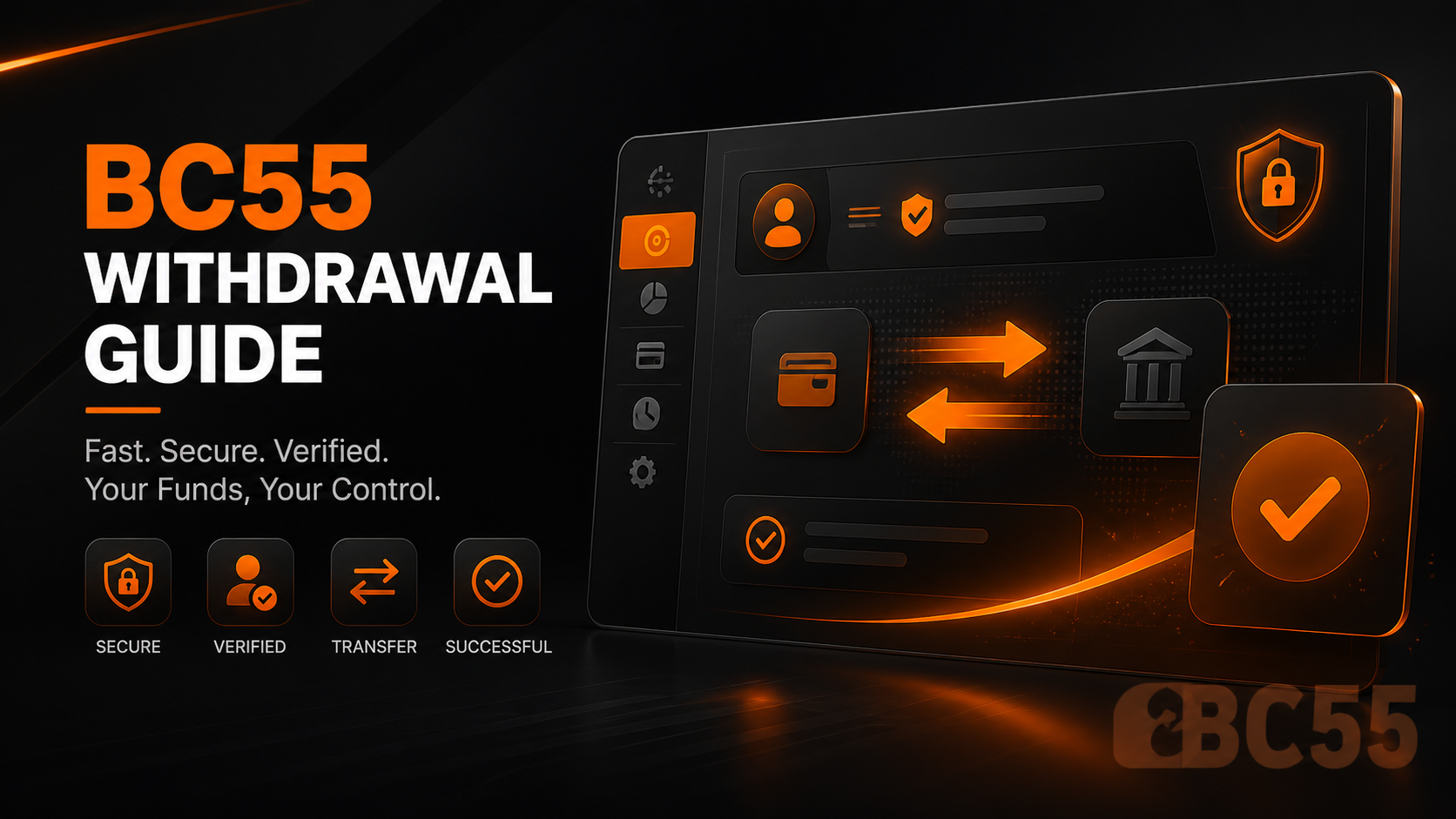 BC55 secure withdrawal guide and account verification